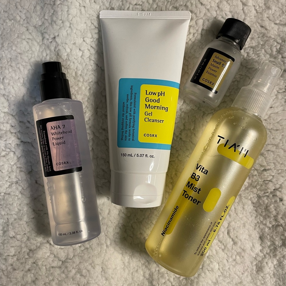 $18 for all. opened cosrx / korean skincare